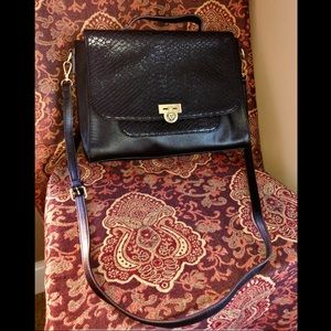 Anne Klein Faux Snakeskin Purse
